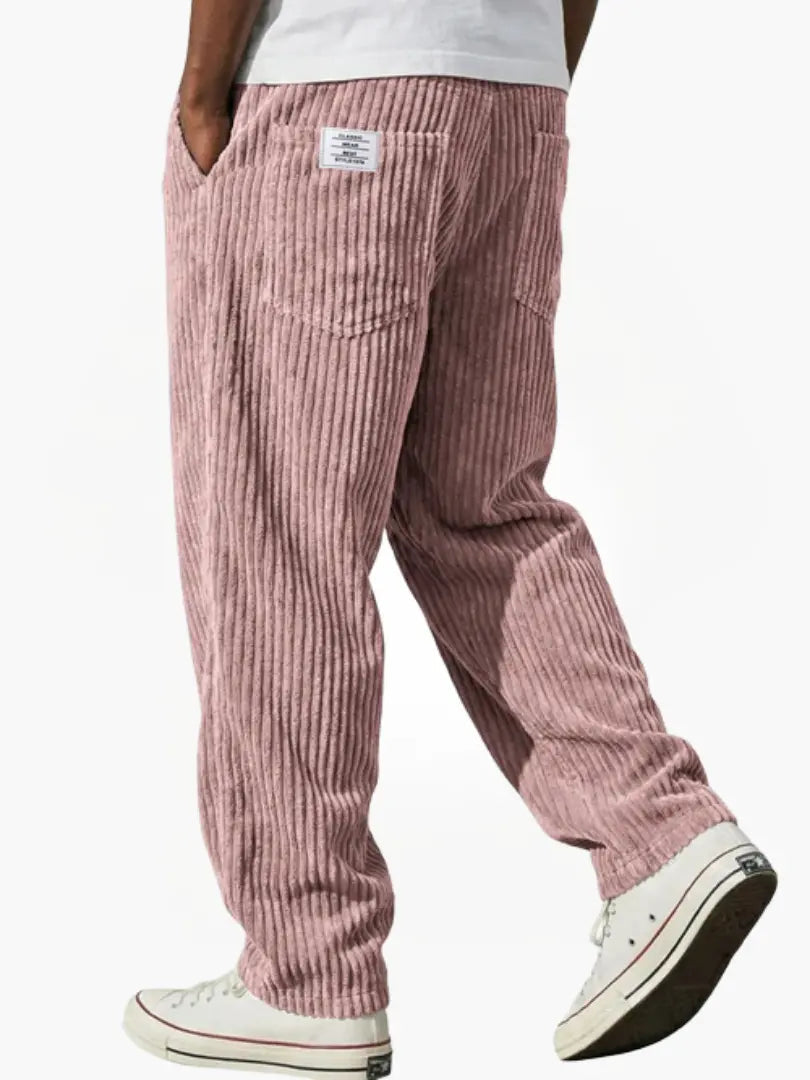 Varel | Pantaloni da uomo in velluto a coste con vita elasticizzata