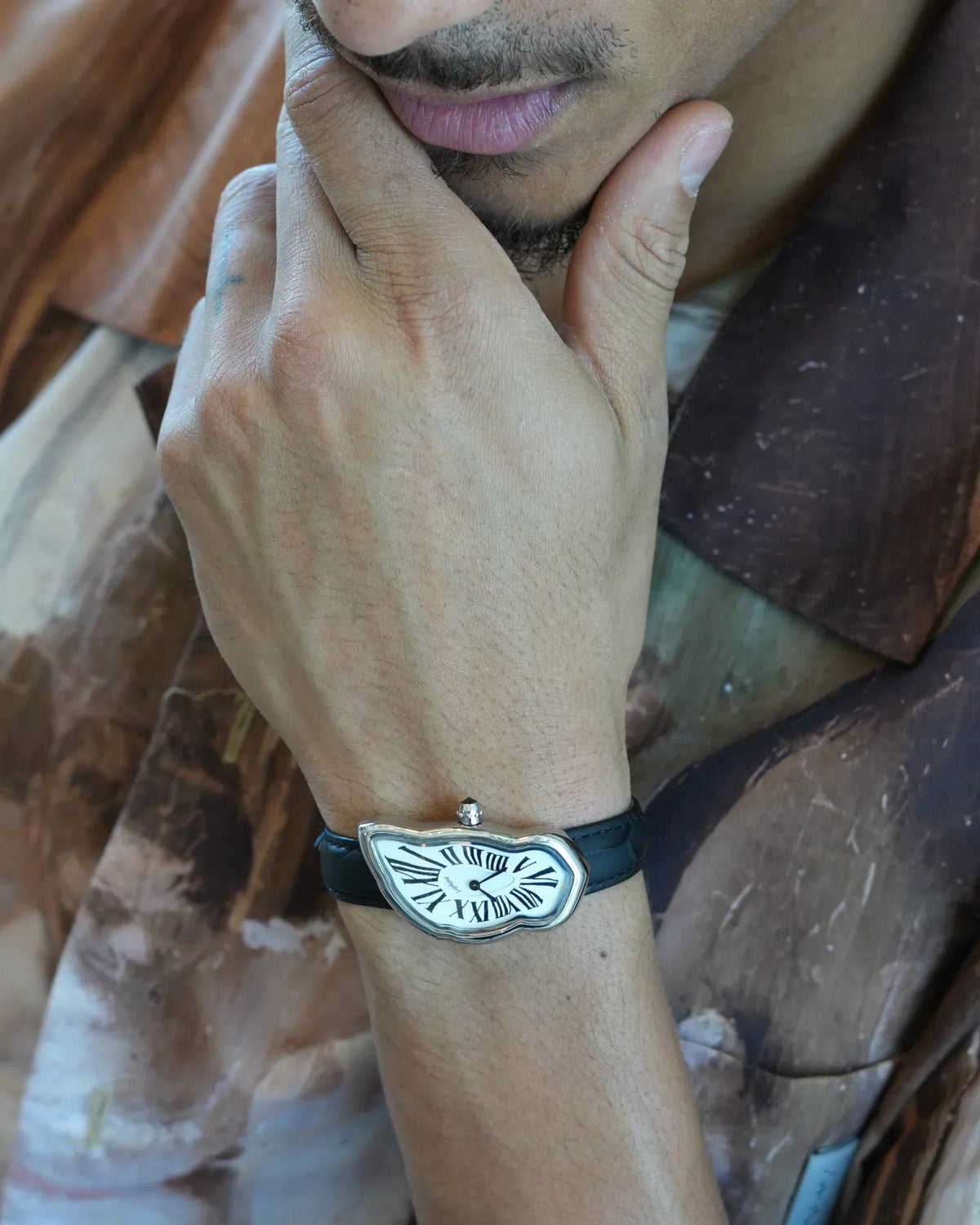 Melting Watch Large Silver
