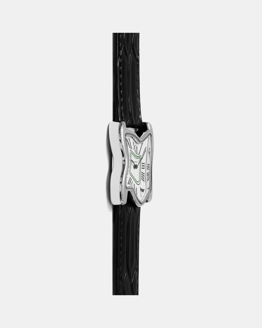 Square Melting Watch Large Silver
