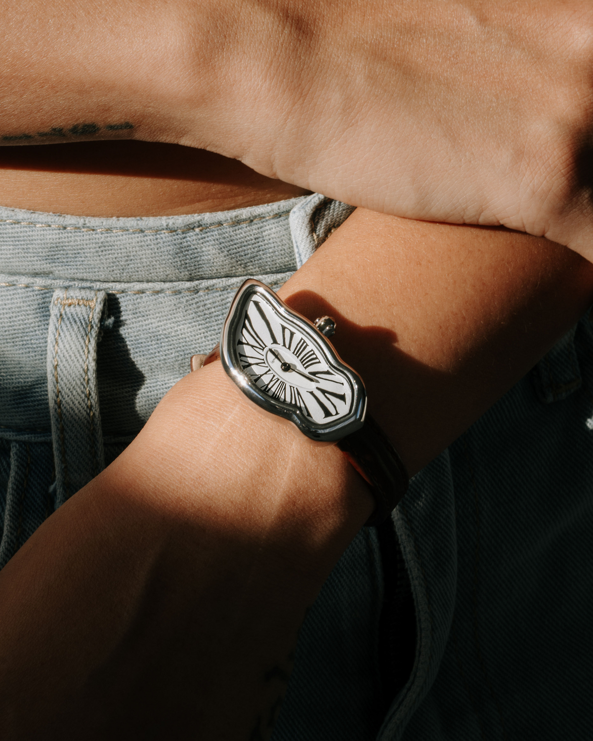 Melting Watch Small Silver