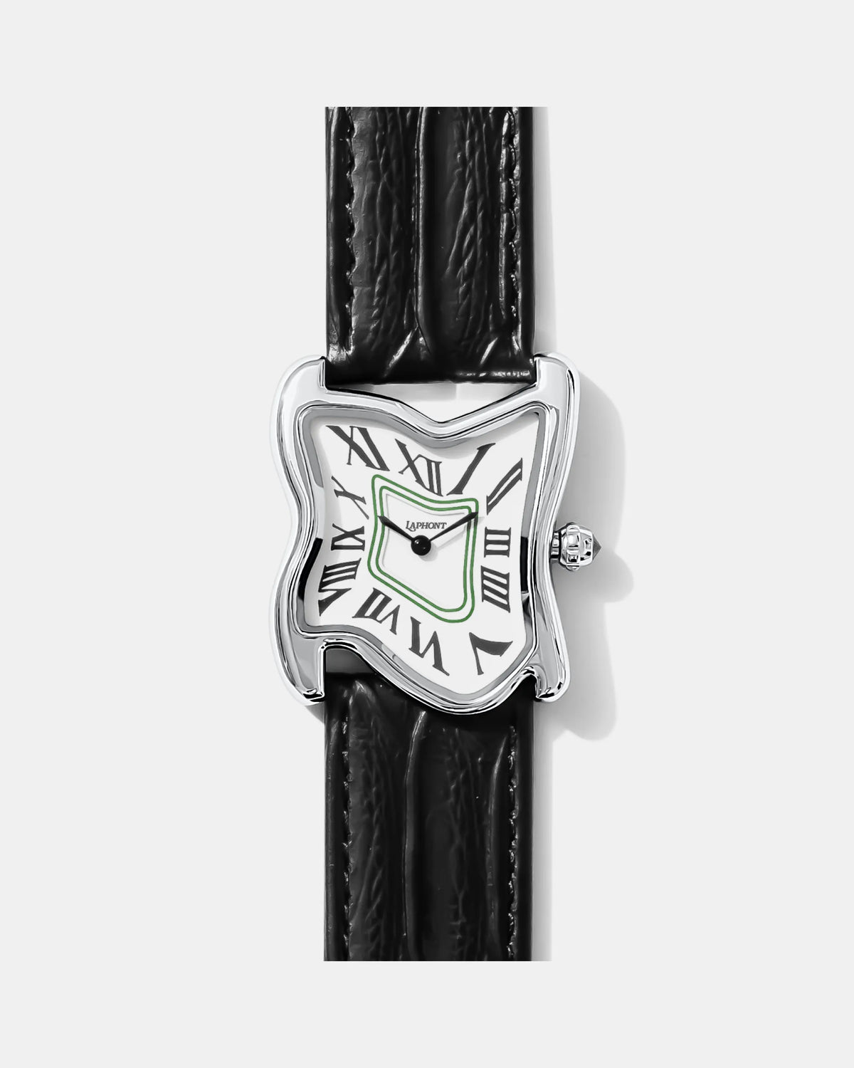 Square Melting Watch Large Silver