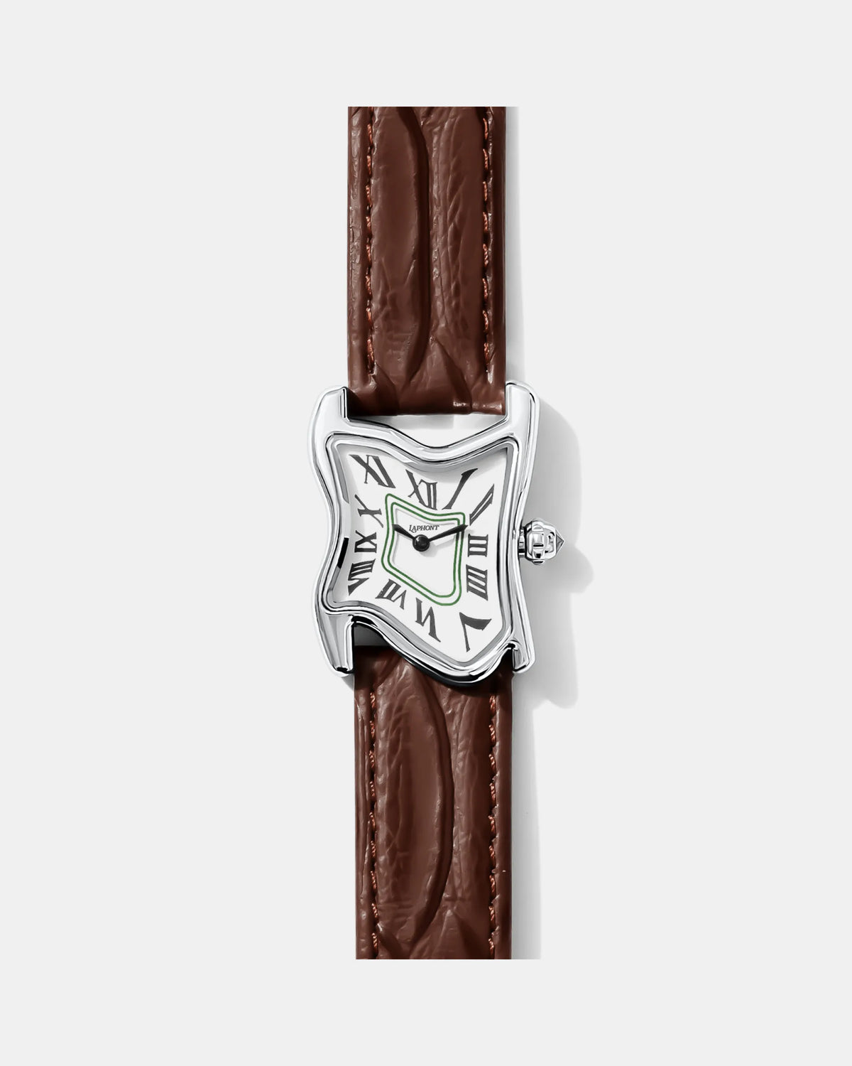 Square Melting Watch Small Silver