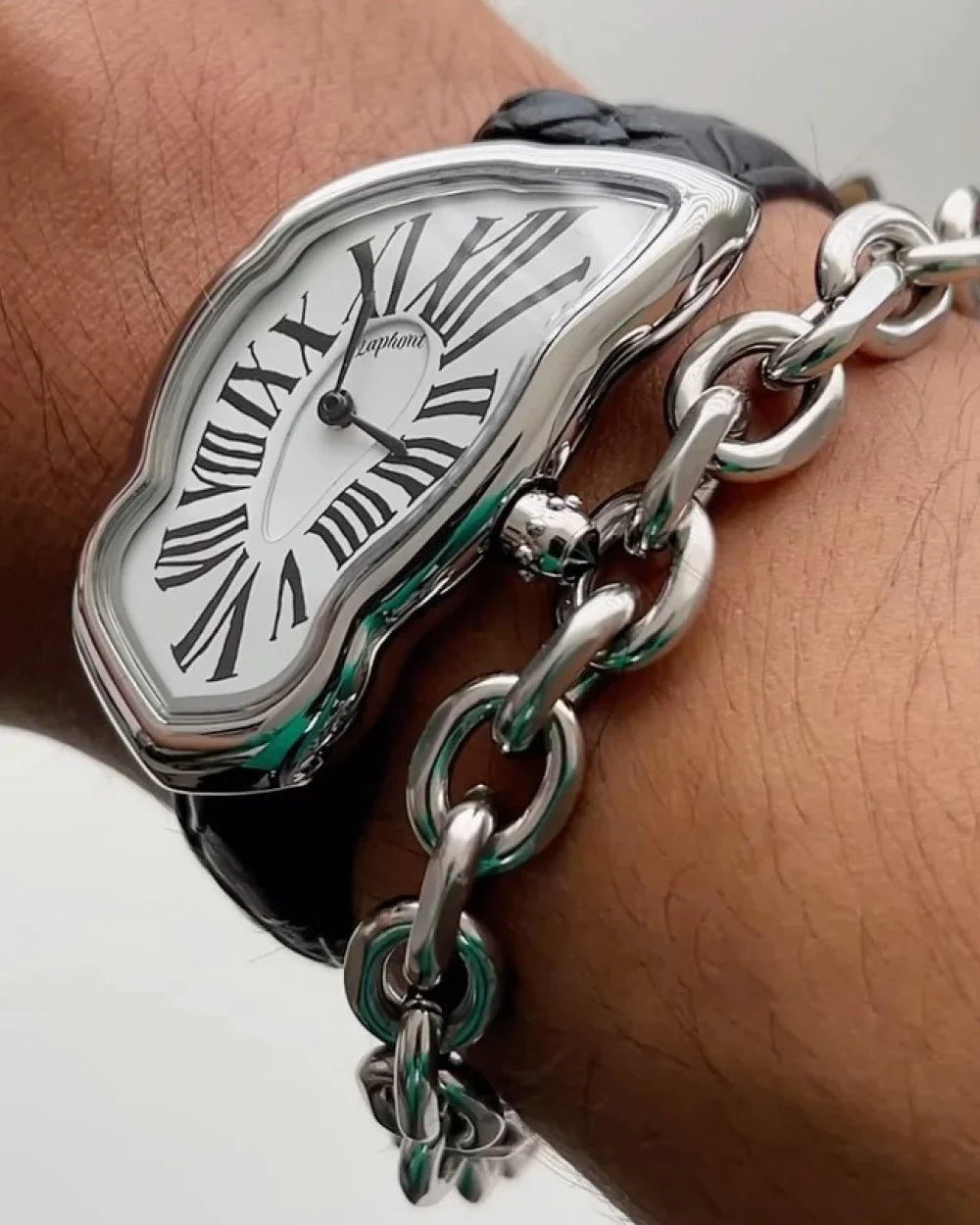 Melting Watch Small Silver