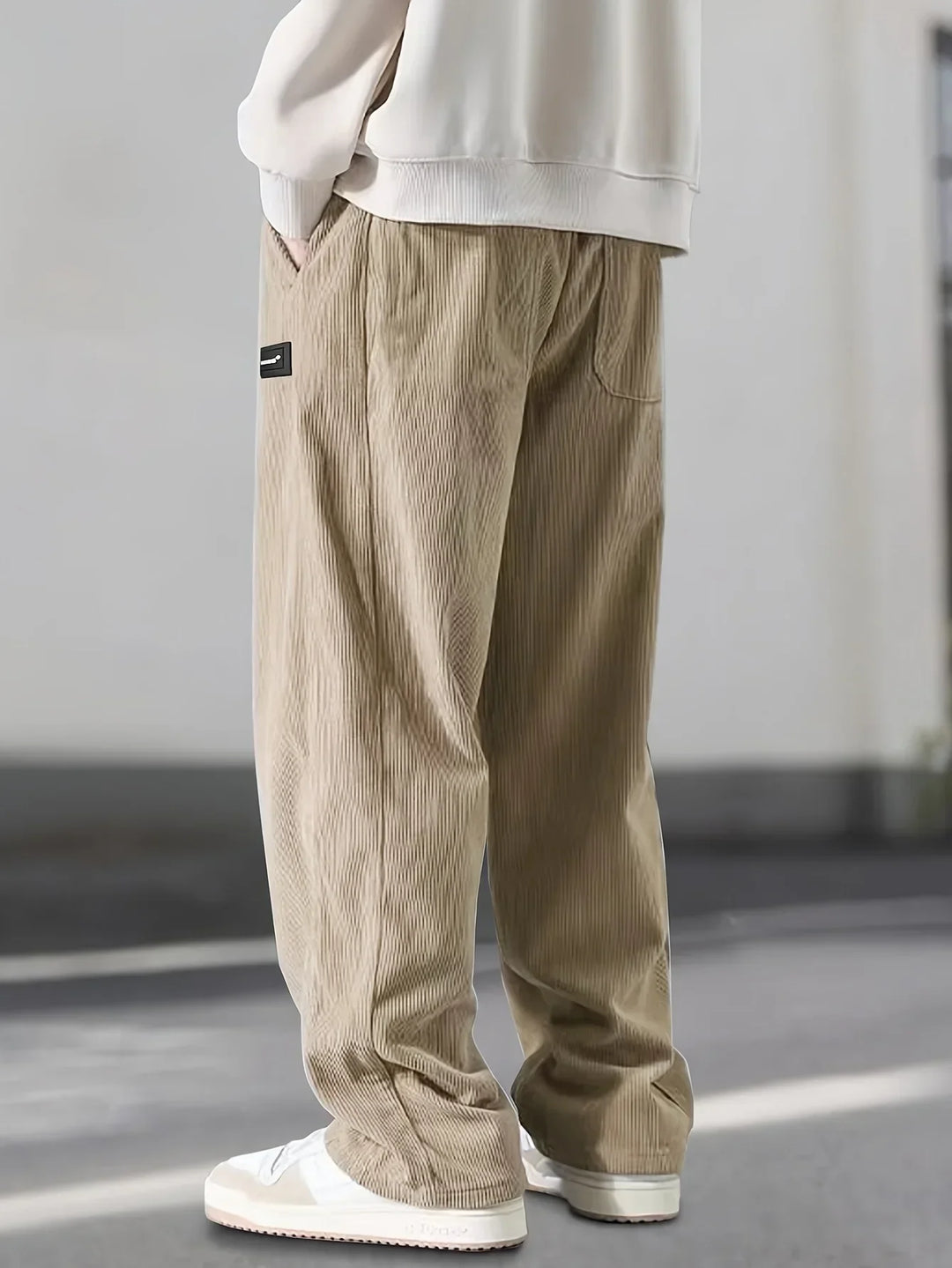Varel | Pantaloni casual larghi in velluto a coste