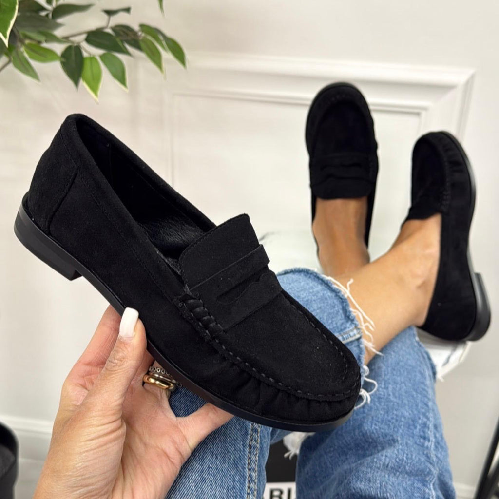 Nika - Mocassino Donna Scarpa Casual Nero