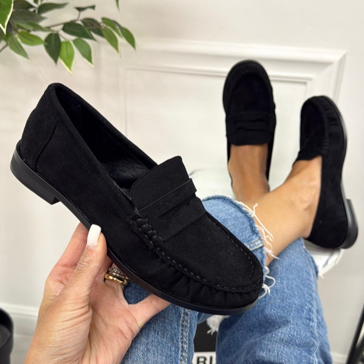 Nika - Mocassino Donna Scarpa Casual Nero