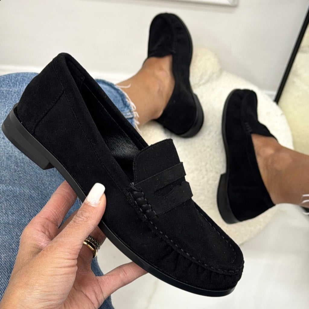 Nika - Mocassino Donna Scarpa Casual Nero