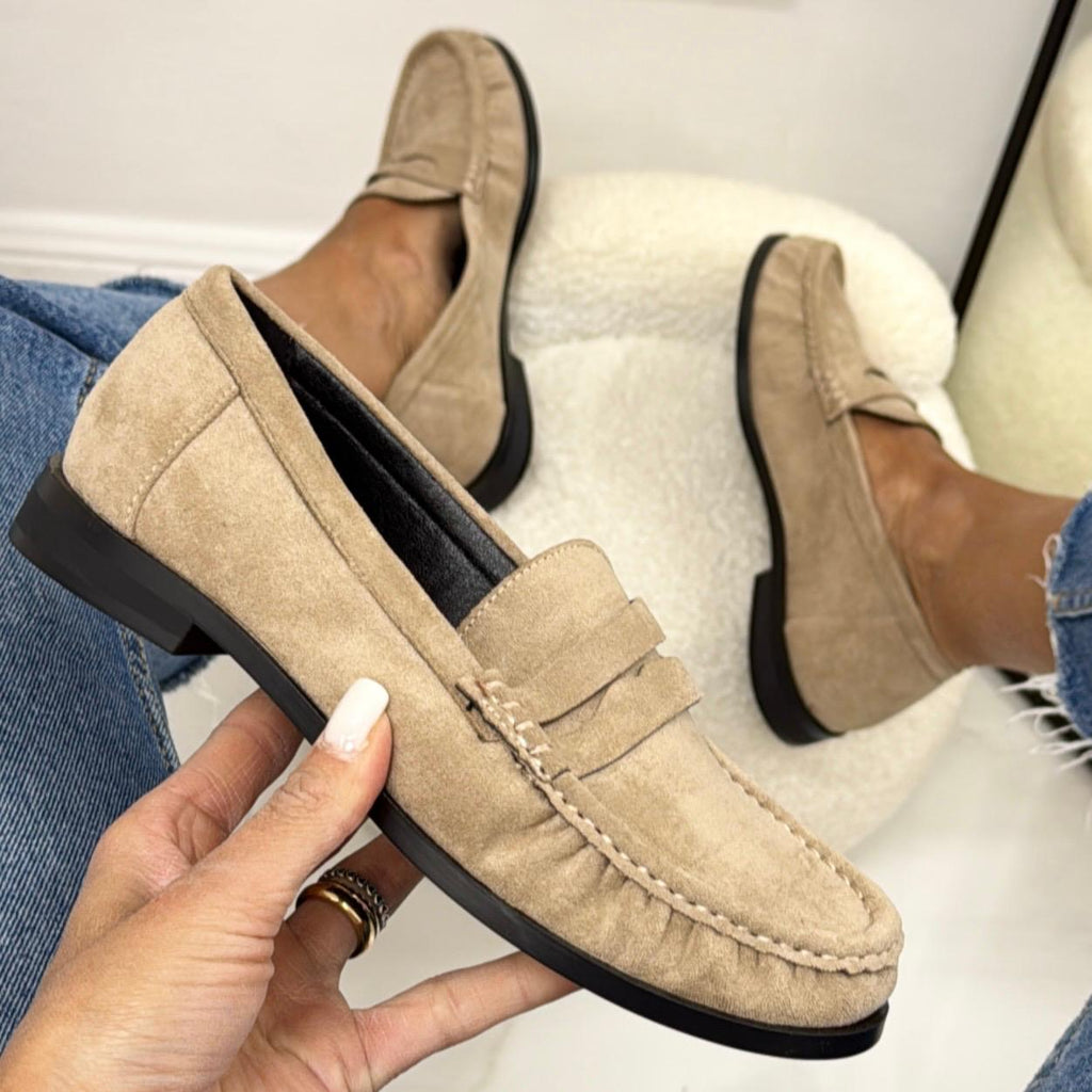 Nika - Mocassino Donna Scarpa Casual Khaki