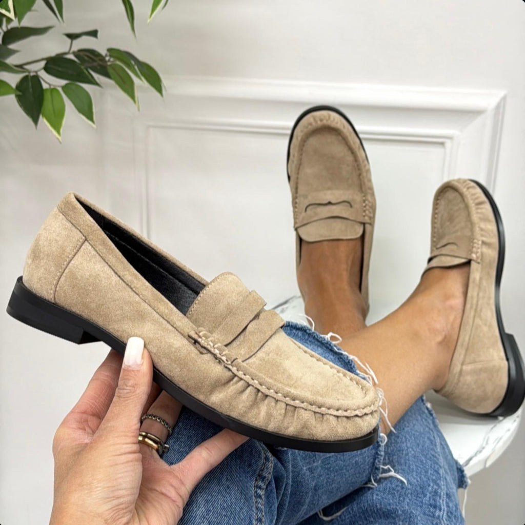 Nika - Mocassino Donna Scarpa Casual Khaki