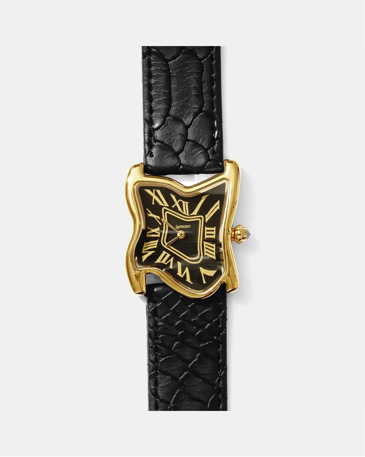 Square Melting Watch Large Gold